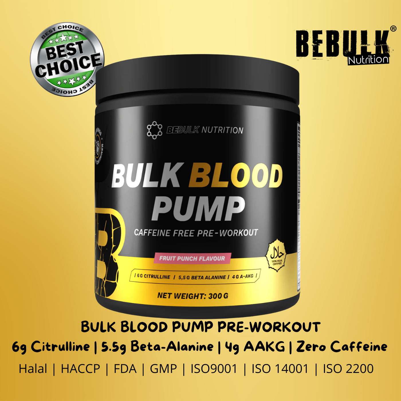 Bulk-Blutpumpe – Hohes Pre-Workout – BeBulk Nutrition